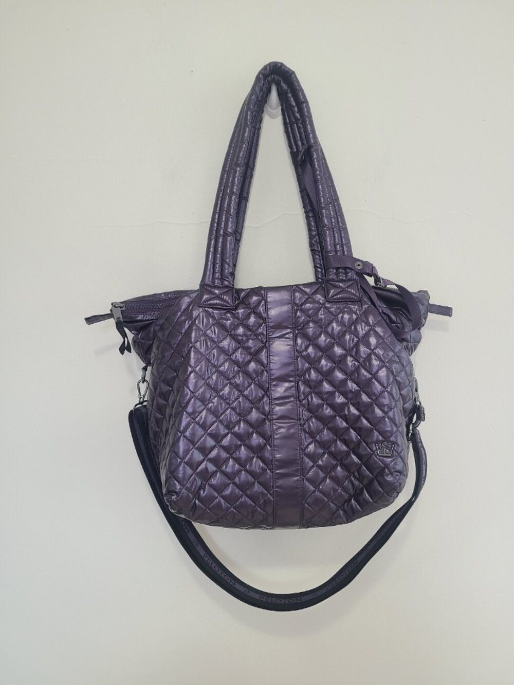 Peloton x Oliver Thomas Kitchen Sink Quilted Tote Bag Purple